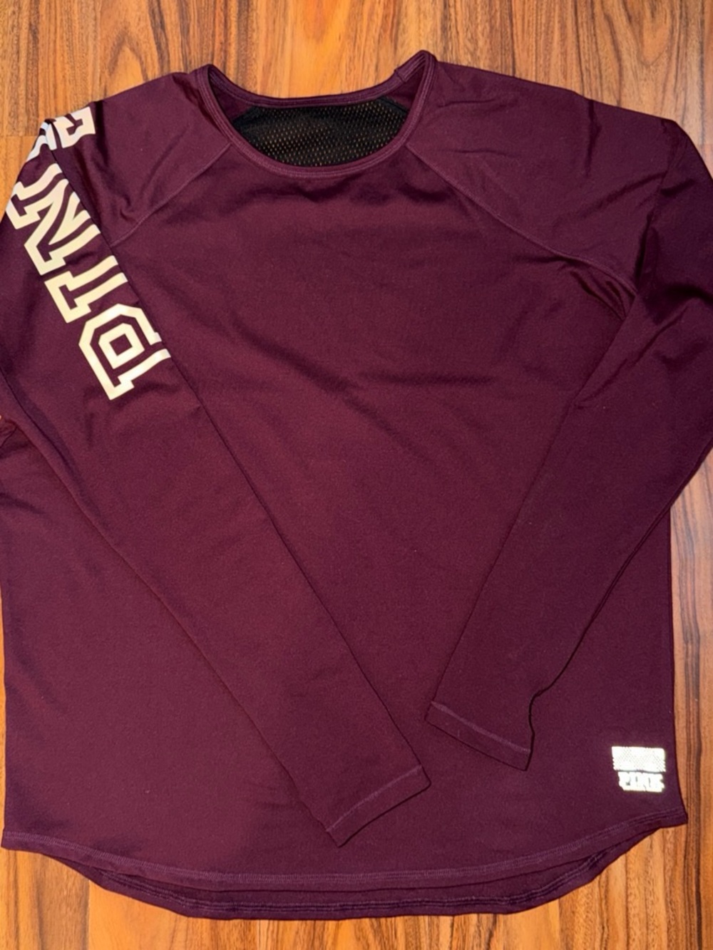 Victoria's Secret Long-Sleeve Performance Tee - Plum